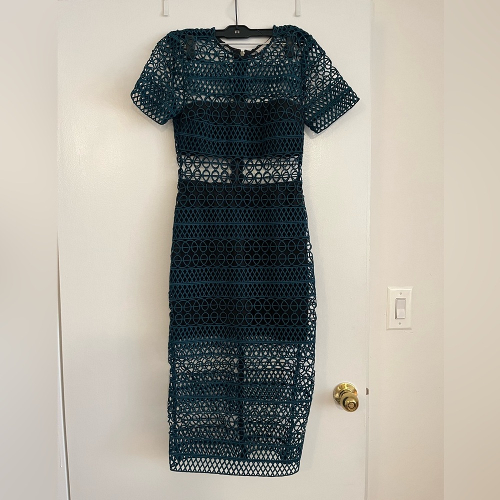 Karina Grimaldi Teal dress